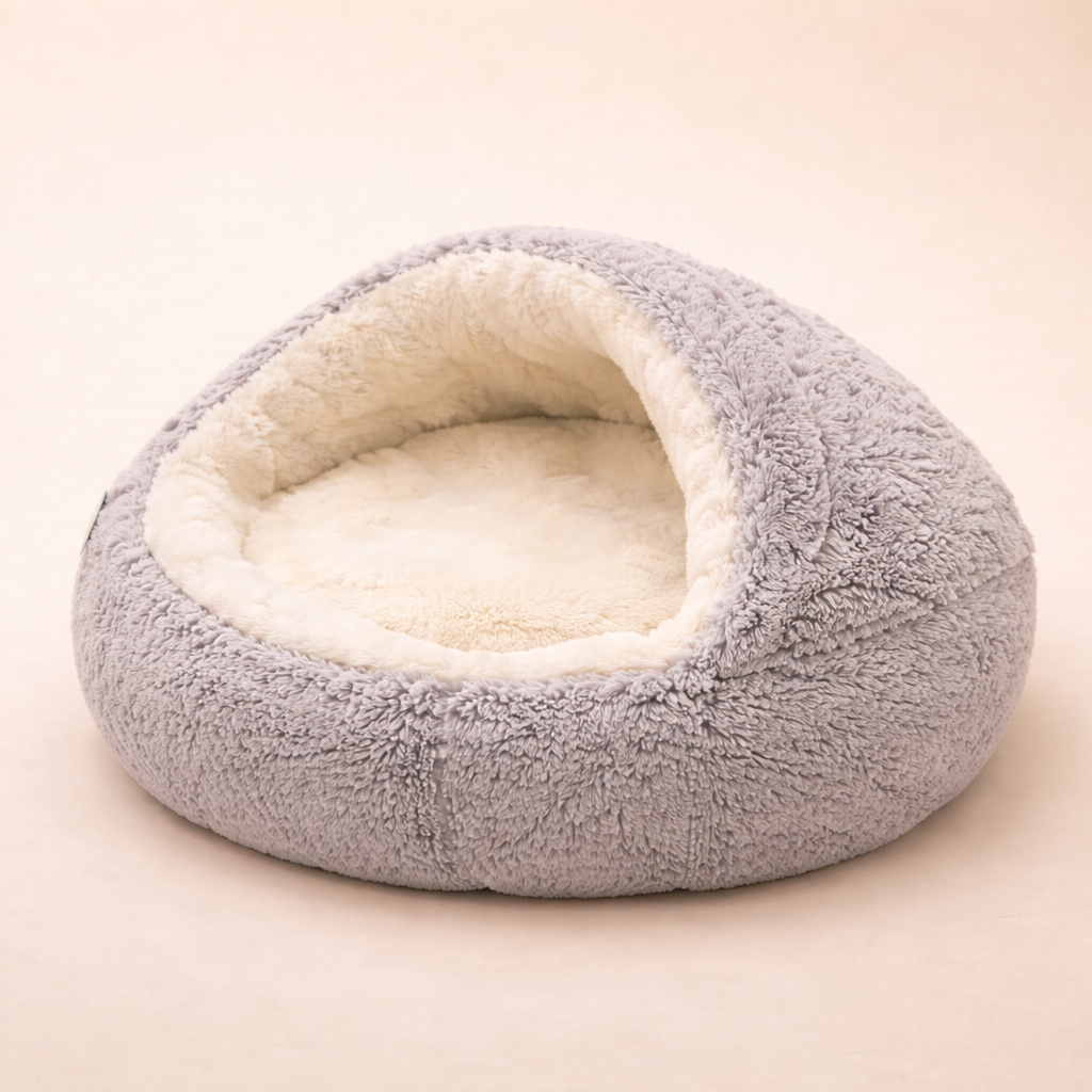 The CloudBed 2-in-1 Plush Covered Pet Bed – Cozy Round Dog Nest