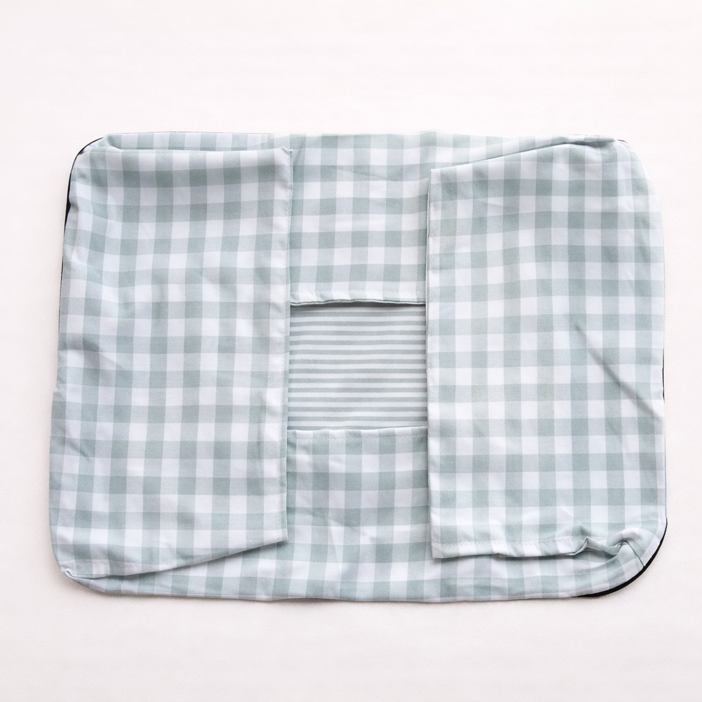 The CloudBed Cotton Pet Sofa Bed – Breathable Striped Dog Bed for Small to Medium Pets