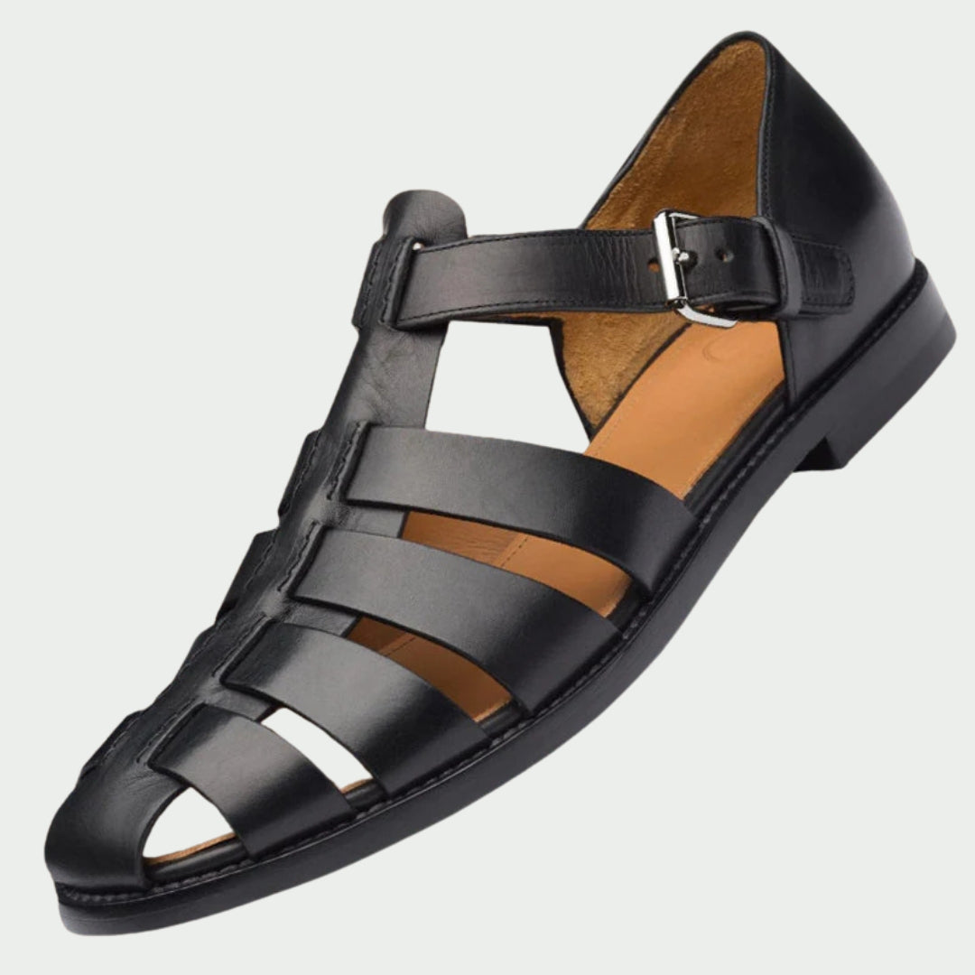 Owen™ flat sandals for men – lightweight summer footwear with leather upper