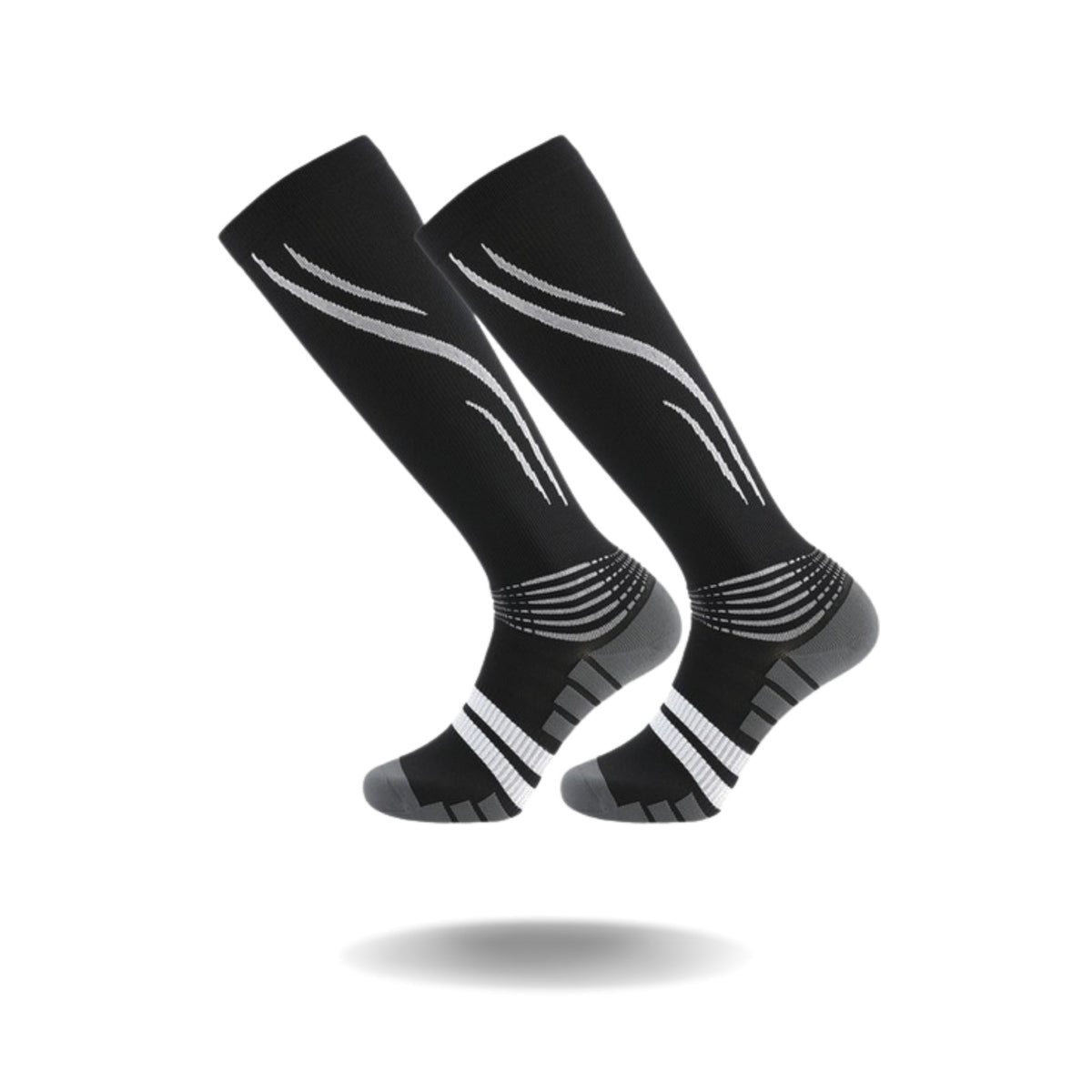 Full-length view of Revivo Compression Socks Pro on both legs
