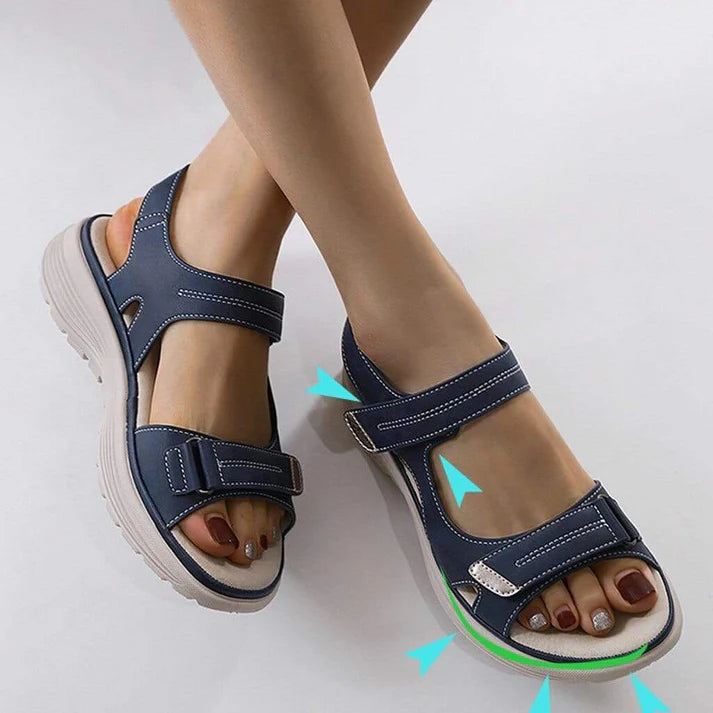 Aveline Women's Comfort Sandals | Double Adjustable Straps with Arch Support