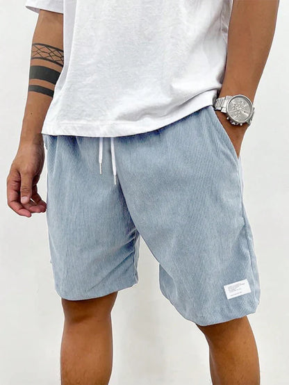 Oakridge Men's Stretch Corduroy Shorts | Lightweight Casual Comfort Summer Shorts
