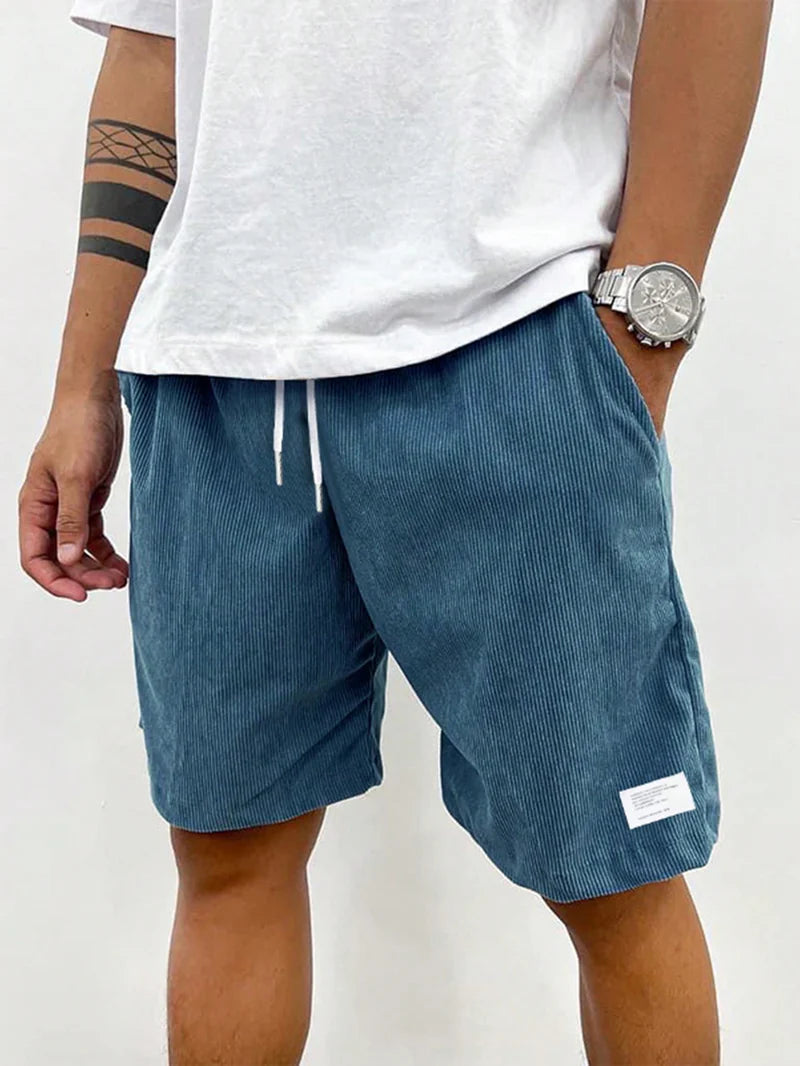 Oakridge Men's Stretch Corduroy Shorts | Lightweight Casual Comfort Summer Shorts