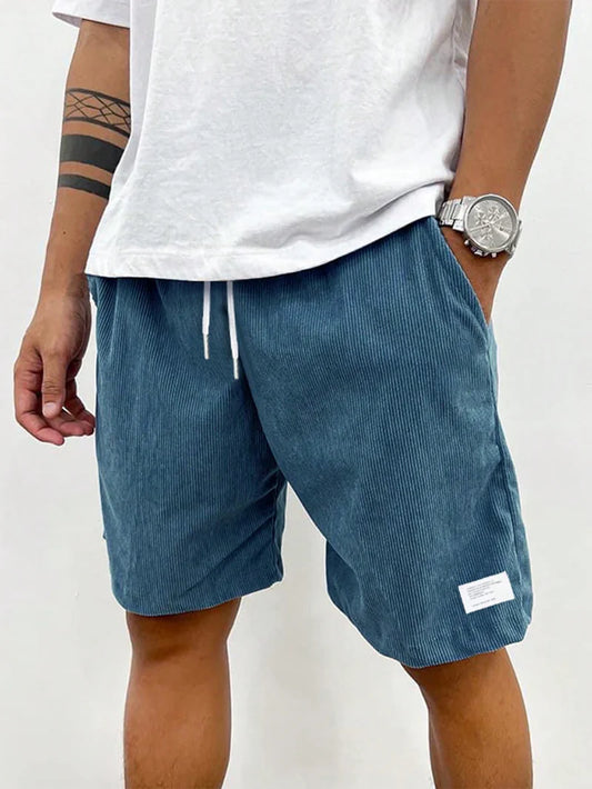 Oakridge Men's Stretch Corduroy Shorts | Lightweight Casual Comfort Summer Shorts