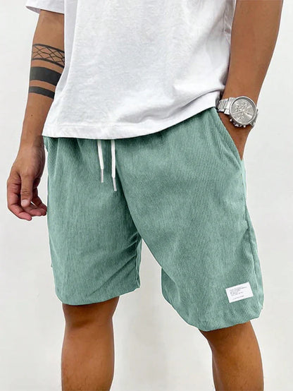 Oakridge Men's Stretch Corduroy Shorts | Lightweight Casual Comfort Summer Shorts