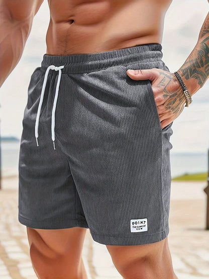 Oakridge Men's Stretch Corduroy Shorts | Lightweight Casual Comfort Summer Shorts