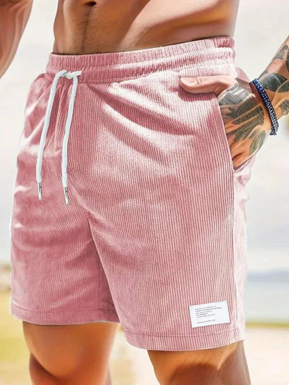 Oakridge Men's Stretch Corduroy Shorts | Lightweight Casual Comfort Summer Shorts