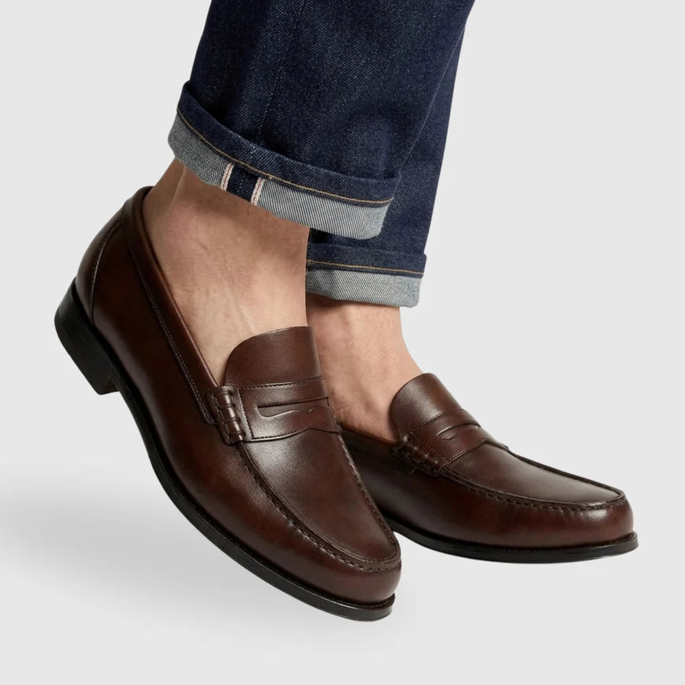 Bellmont | Classic Leather Penny Loafers