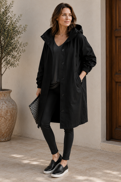 Stormelle Women's Waterproof Rain Jacket | Hooded Windproof Lightweight Outdoor Coat