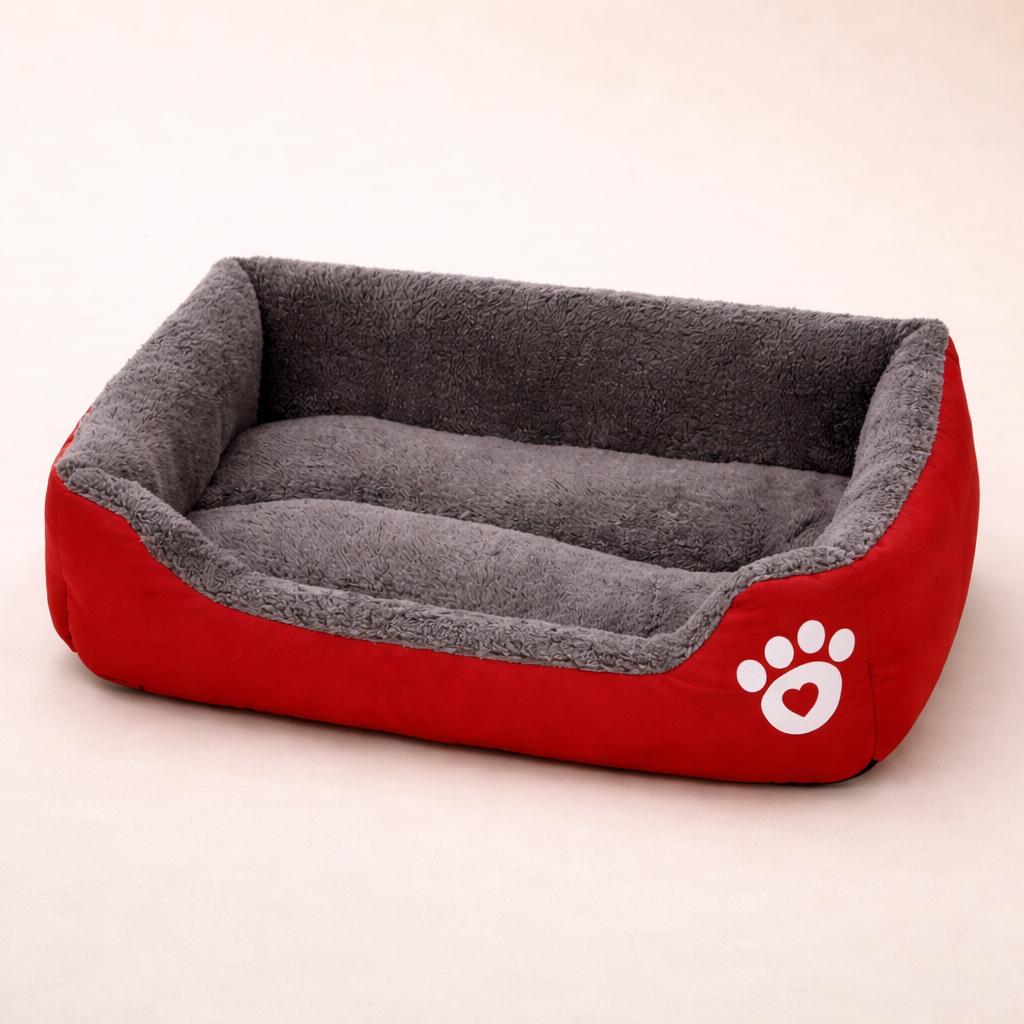 The CloudBed - Square Nest Dog Bed – Washable Cotton Pet Sofa Bed for Small, Medium & Large Dogs