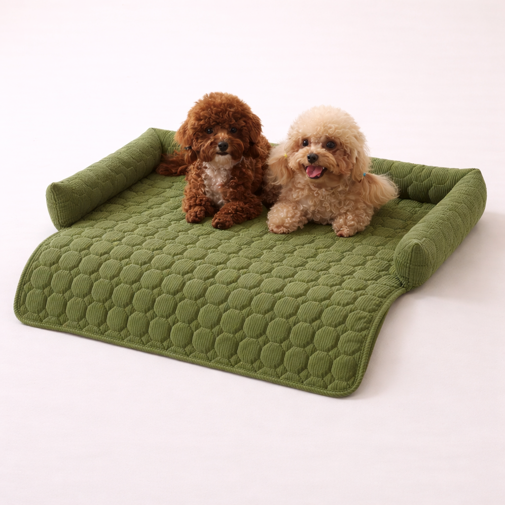 The CloudBed Non-Slip Dog Bed Cover – Breathable Pet Blanket & Sofa Protector