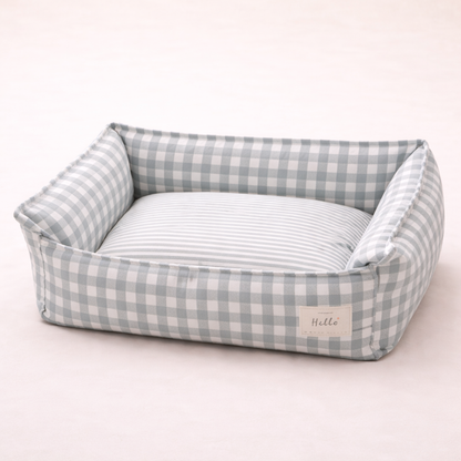 The CloudBed Cotton Pet Sofa Bed – Breathable Striped Dog Bed for Small to Medium Pets