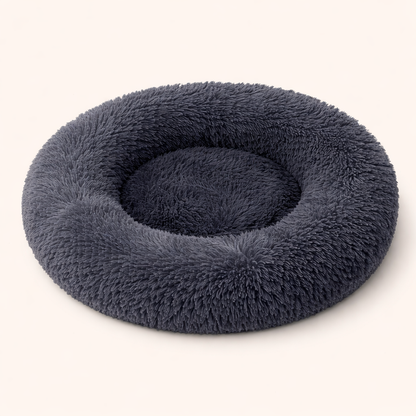 The CloudBed Donut – Calming Plush Donut Dog Bed