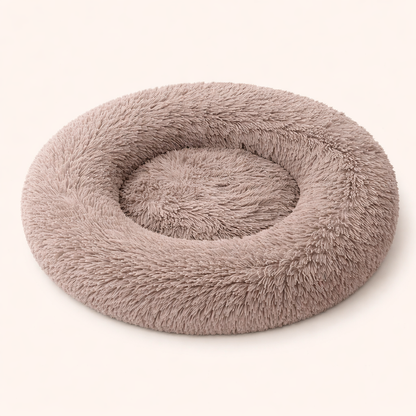 The CloudBed Donut – Calming Plush Donut Dog Bed