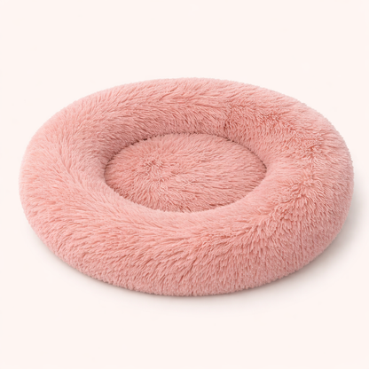 The CloudBed Donut – Calming Plush Donut Dog Bed