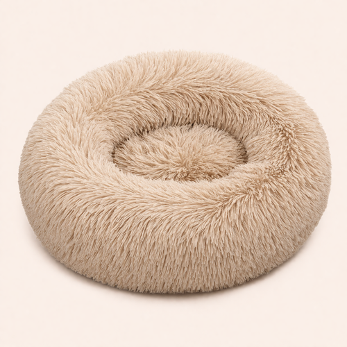 The CloudBed Donut – Calming Plush Donut Dog Bed