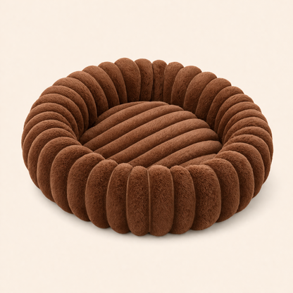 The CloudBed ''Round'' – Plush Round Calming Dog Bed
