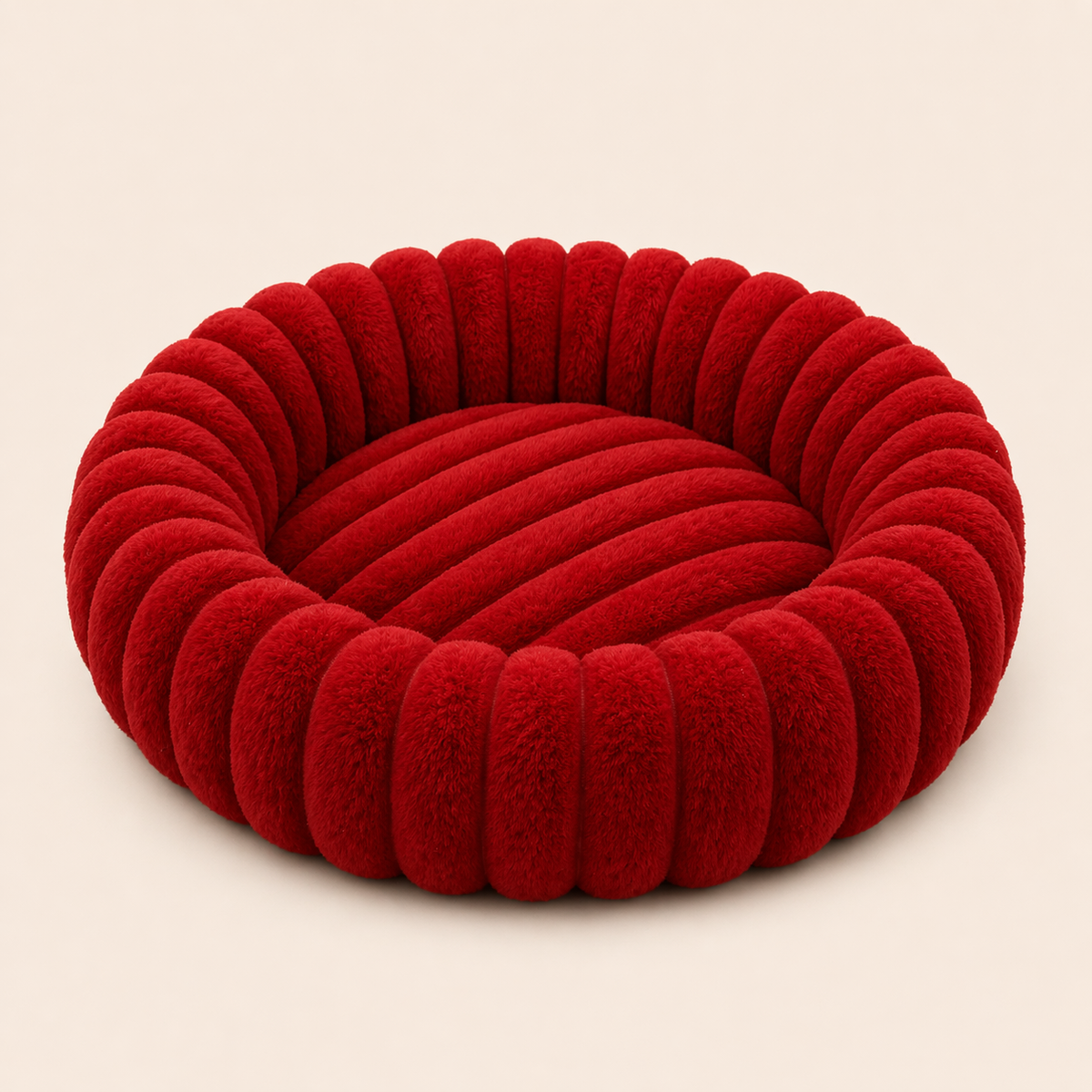 The CloudBed ''Round'' – Plush Round Calming Dog Bed