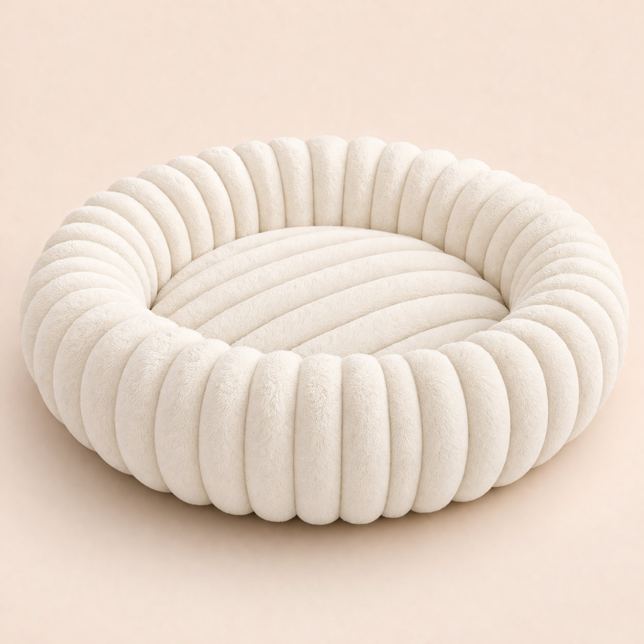 The CloudBed ''Round'' – Plush Round Calming Dog Bed
