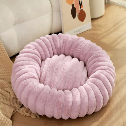 The CloudBed ''Round'' – Plush Round Calming Dog Bed