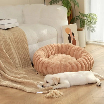 The CloudBed ''Round'' – Plush Round Calming Dog Bed