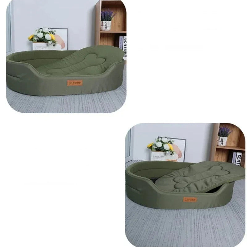 The CloudBed Waterproof Dog Bed Washable Square Pet Sofa – Large Dog Cushion Bed, Durable Puppy Kennel Mat for Indoor Use
