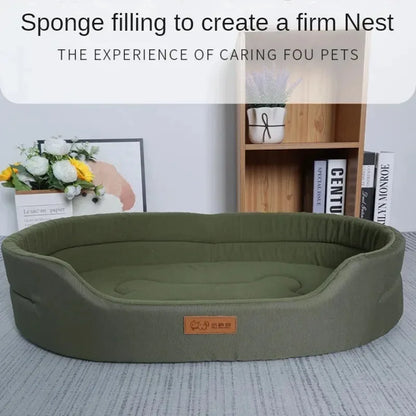 The CloudBed Waterproof Dog Bed Washable Square Pet Sofa – Large Dog Cushion Bed, Durable Puppy Kennel Mat for Indoor Use