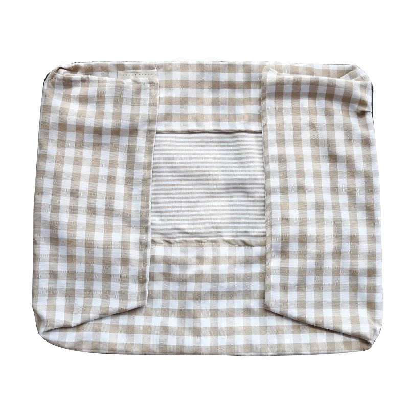 The CloudBed Cotton Pet Sofa Bed – Breathable Striped Dog Bed for Small to Medium Pets
