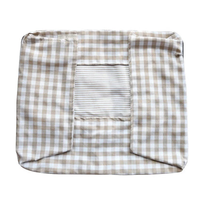The CloudBed Cotton Pet Sofa Bed – Breathable Striped Dog Bed for Small to Medium Pets