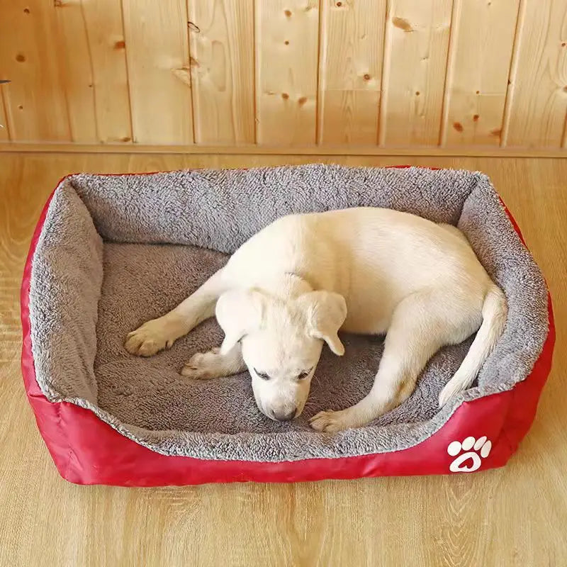 The CloudBed - Square Nest Dog Bed – Washable Cotton Pet Sofa Bed for Small, Medium & Large Dogs