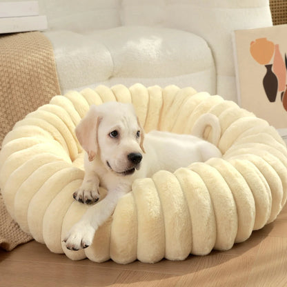 The CloudBed ''Round'' – Plush Round Calming Dog Bed