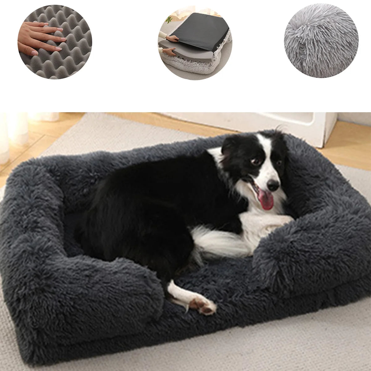 The CloudBed Ortho Plush – Calming Orthopedic Dog Bed