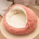 The CloudBed 2-in-1 Plush Covered Pet Bed – Cozy Round Dog Nest