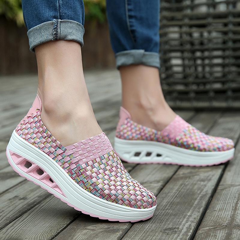 Aria comfort sneakers for women, full pair flat lay on floor
