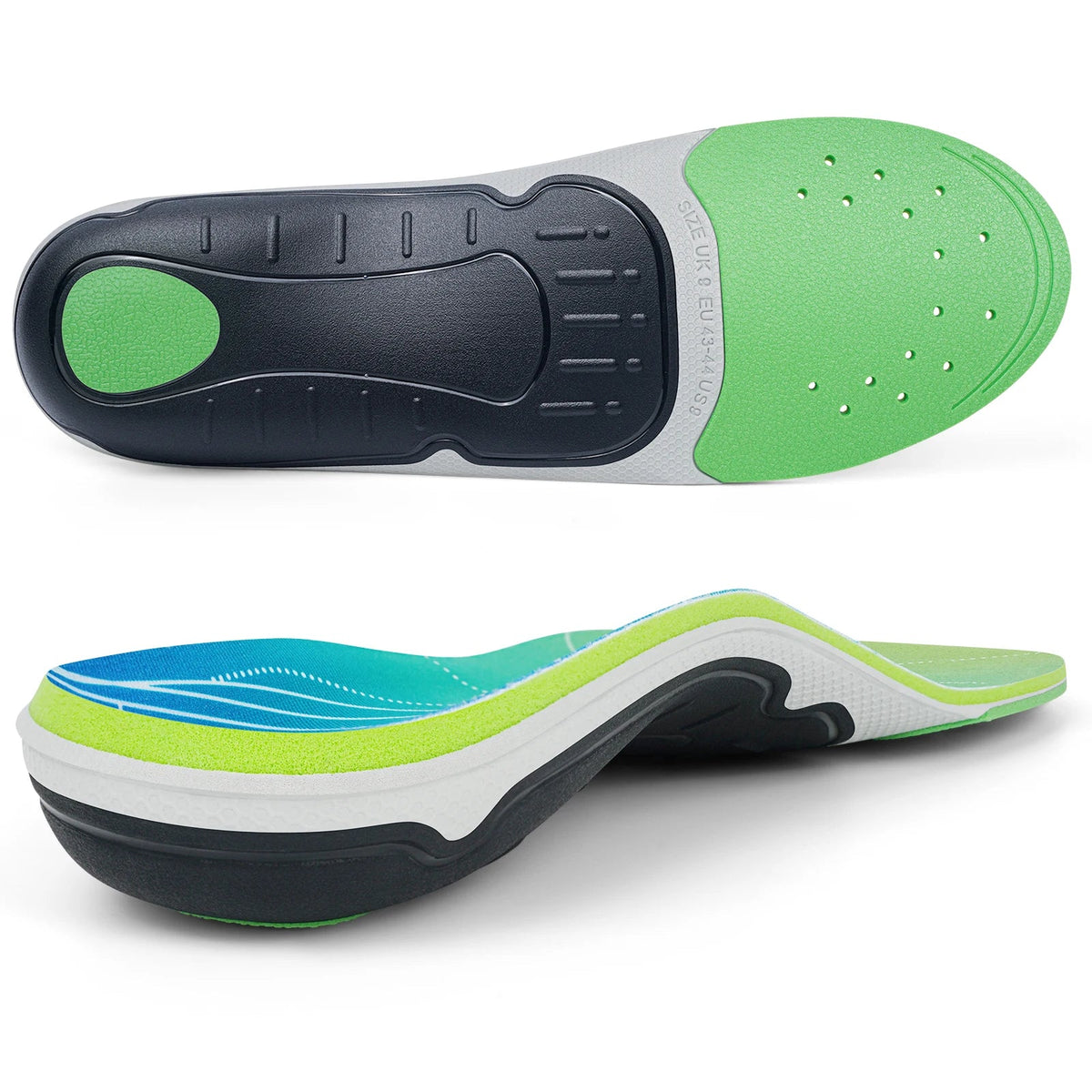Arkovia orthopedic insoles with high arch support and deep heel cup