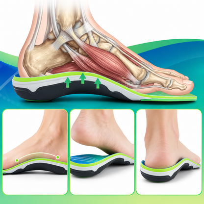 Arkovia insoles available in multiple UK sizes for men and women