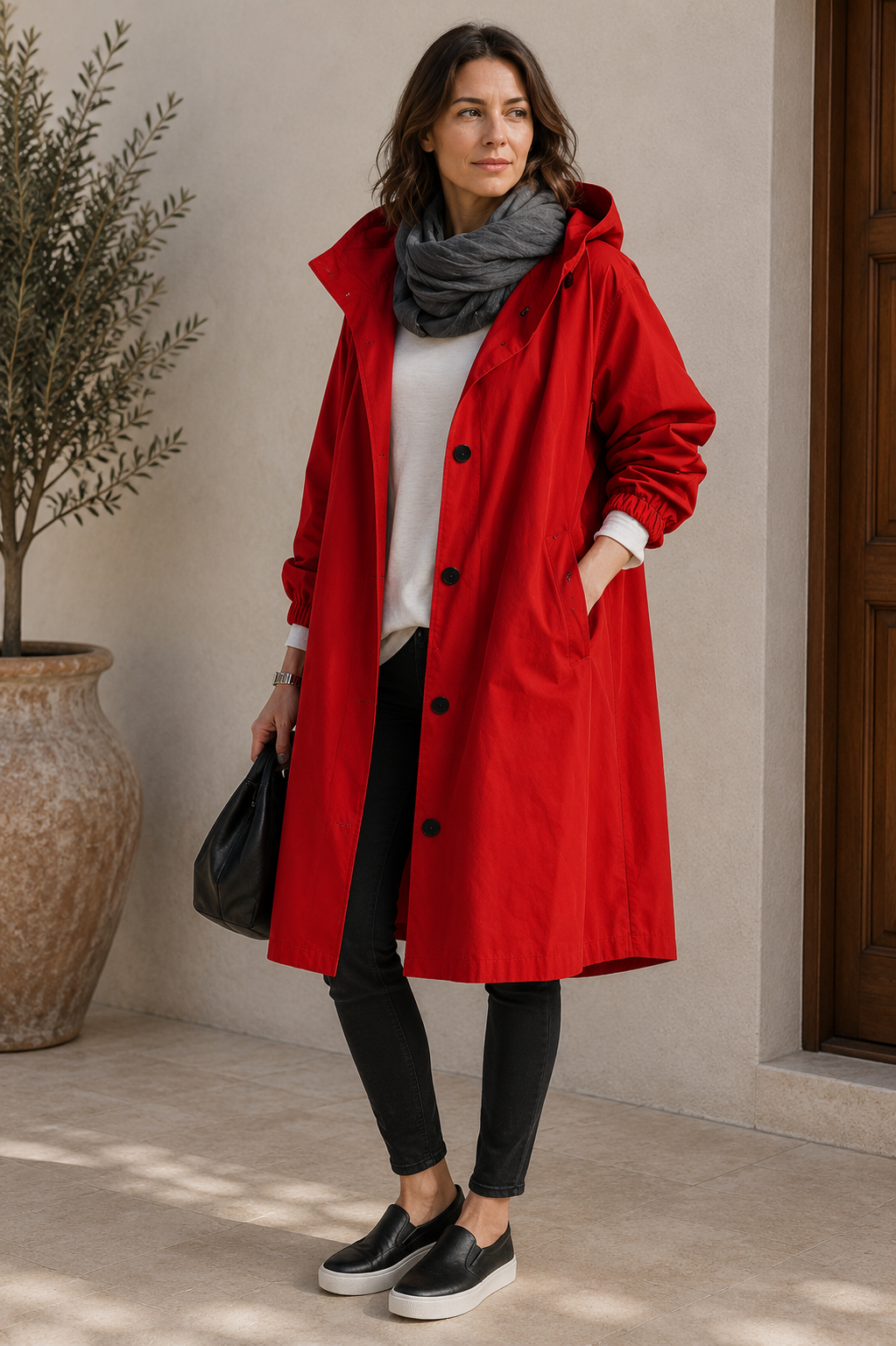 Stormelle Women's Waterproof Rain Jacket | Hooded Windproof Lightweight Outdoor Coat