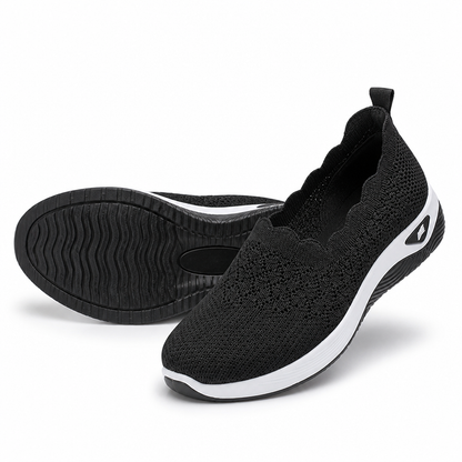 Close-up of Breza sneaker sole showing cushioned flexible outsole detail