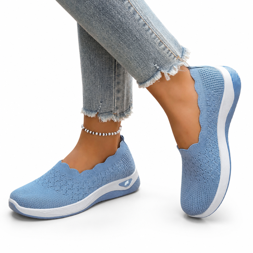 Breza women's sneakers in blue — lightweight mesh upper for all-day comfort
