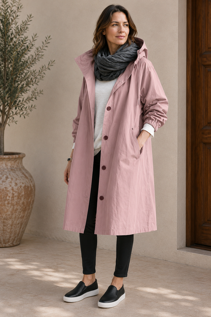 Stormelle Women's Waterproof Rain Jacket | Hooded Windproof Lightweight Outdoor Coat