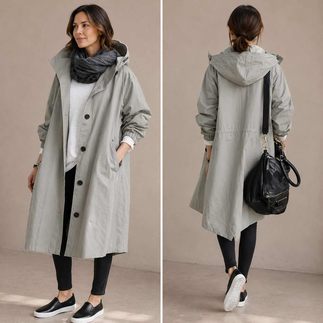 Stormelle Women's Waterproof Rain Jacket | Hooded Windproof Lightweight Outdoor Coat