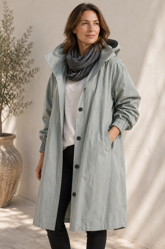 Stormelle Women's Waterproof Rain Jacket | Hooded Windproof Lightweight Outdoor Coat