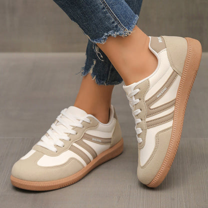 Cleo women's orthopedic trainers in off-white with cushioned insole