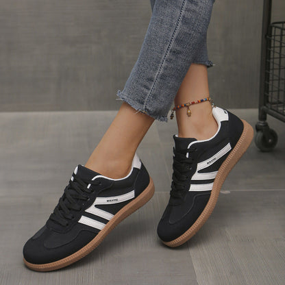 Close-up of non-slip flexible sole on Cleo women's trainers