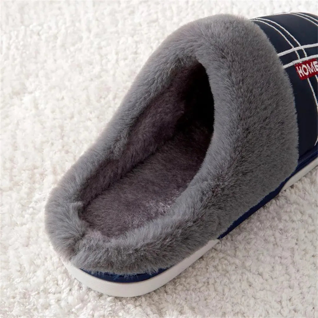 Cozy slippers in brown showing minimalist design and finish