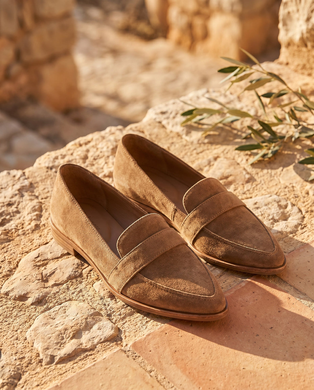 Dana black suede orthopedic loafers for women - full view
