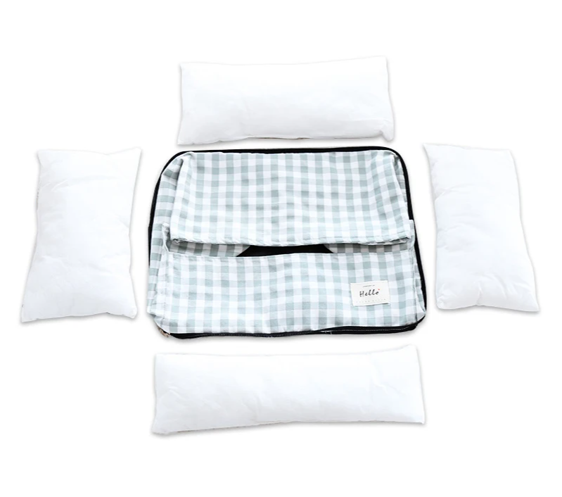 The CloudBed Cotton Pet Sofa Bed – Breathable Striped Dog Bed for Small to Medium Pets