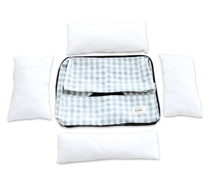 The CloudBed Cotton Pet Sofa Bed – Breathable Striped Dog Bed for Small to Medium Pets