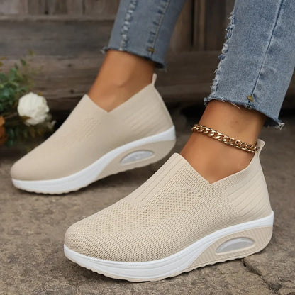 Elara orthopedic shoes for women — side view showing wedge sole support