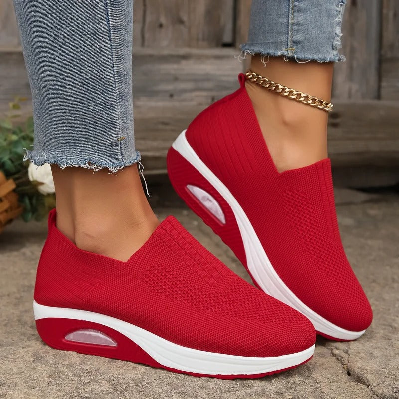 Elara women's orthopedic slip-on shoes styled with casual outfit